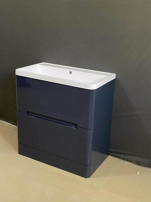 104-G Grey 2 Drawer Vanity Unit 600