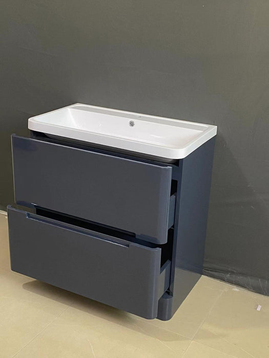 104-G Grey 2 Drawer Vanity Unit 600