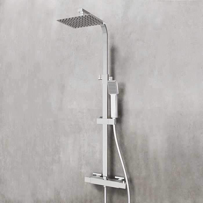 2 in 1 Square Thermostatic Shower Mixer