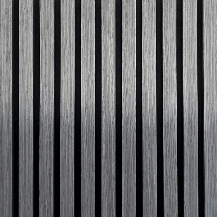SLAT WALL PANEL ACOUSTIC - GREY 600 x 2400 x 21mm