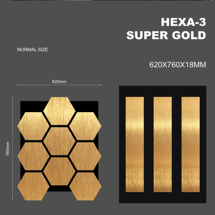 HEXA -3 Slat Wall Panel