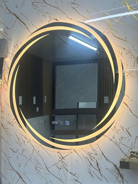 Spiral LED & Bluetooth Mirror