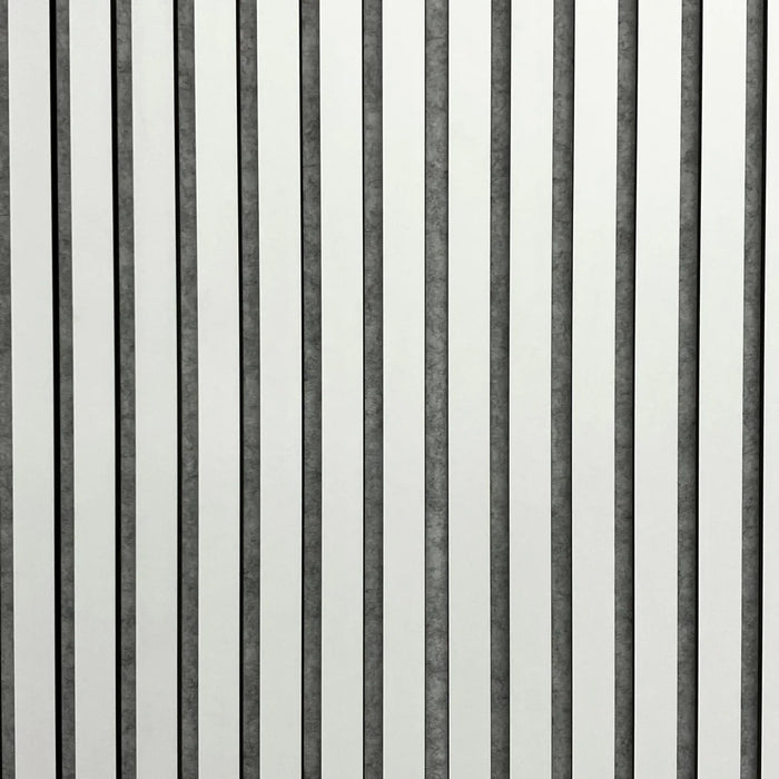 ACOUSTIC SLAT WALL PANEL-WHITE 600 x 2400 x 21mm