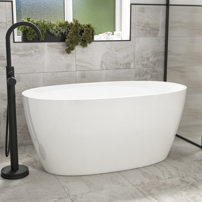 Free Standing Rounded Double Ended Bathtub