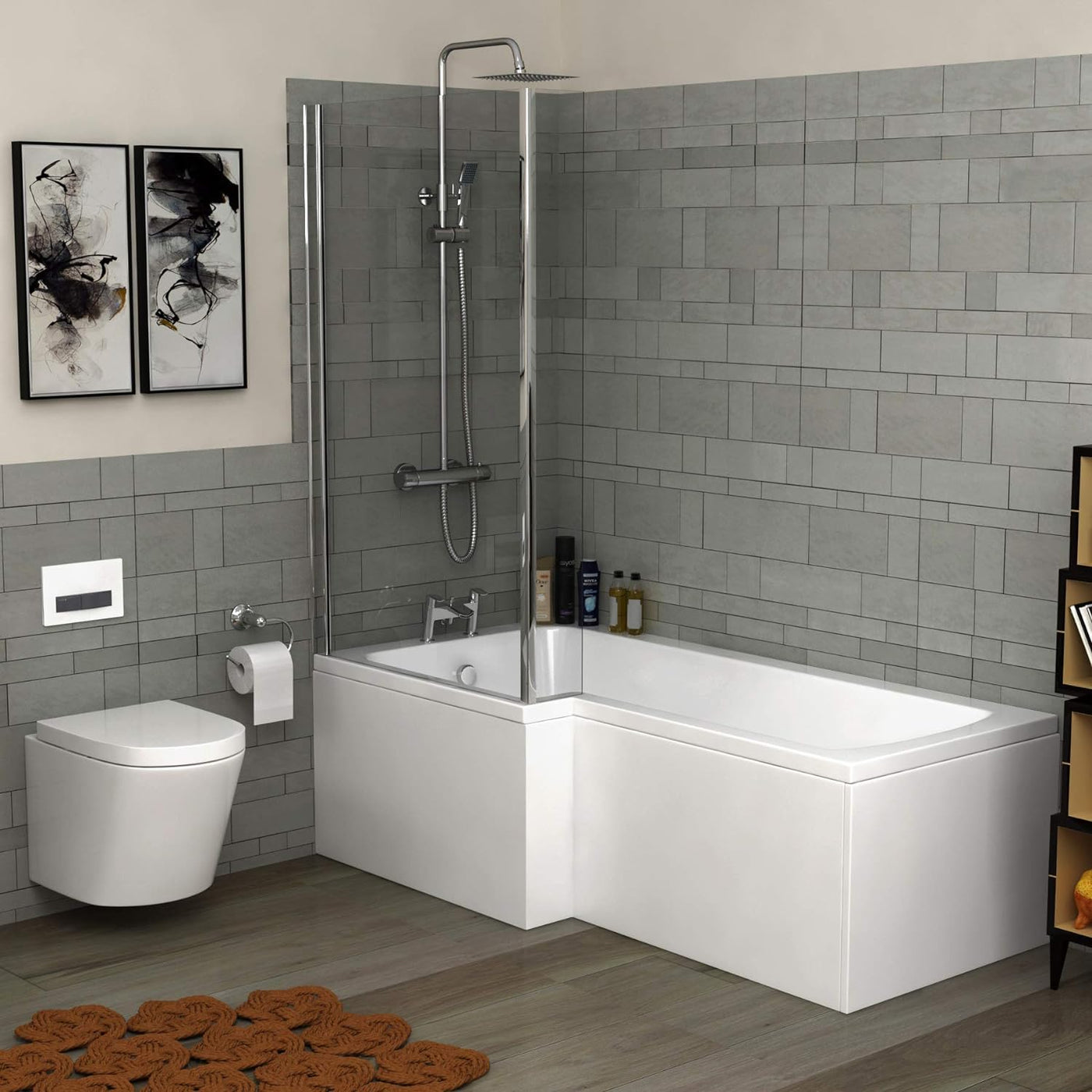 L- Shaped Bathtub — Building Deco