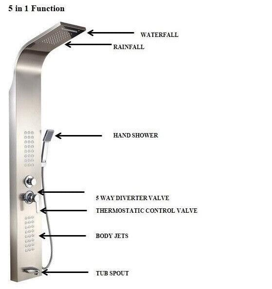 5 in 1 Panel Shower