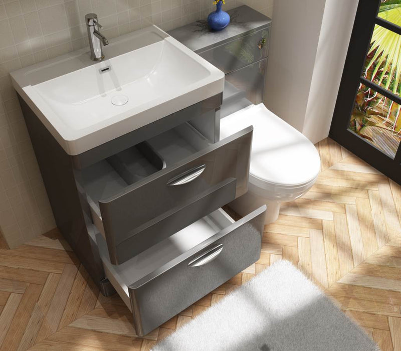 Grey Orion Vanity and Polymarble Basin